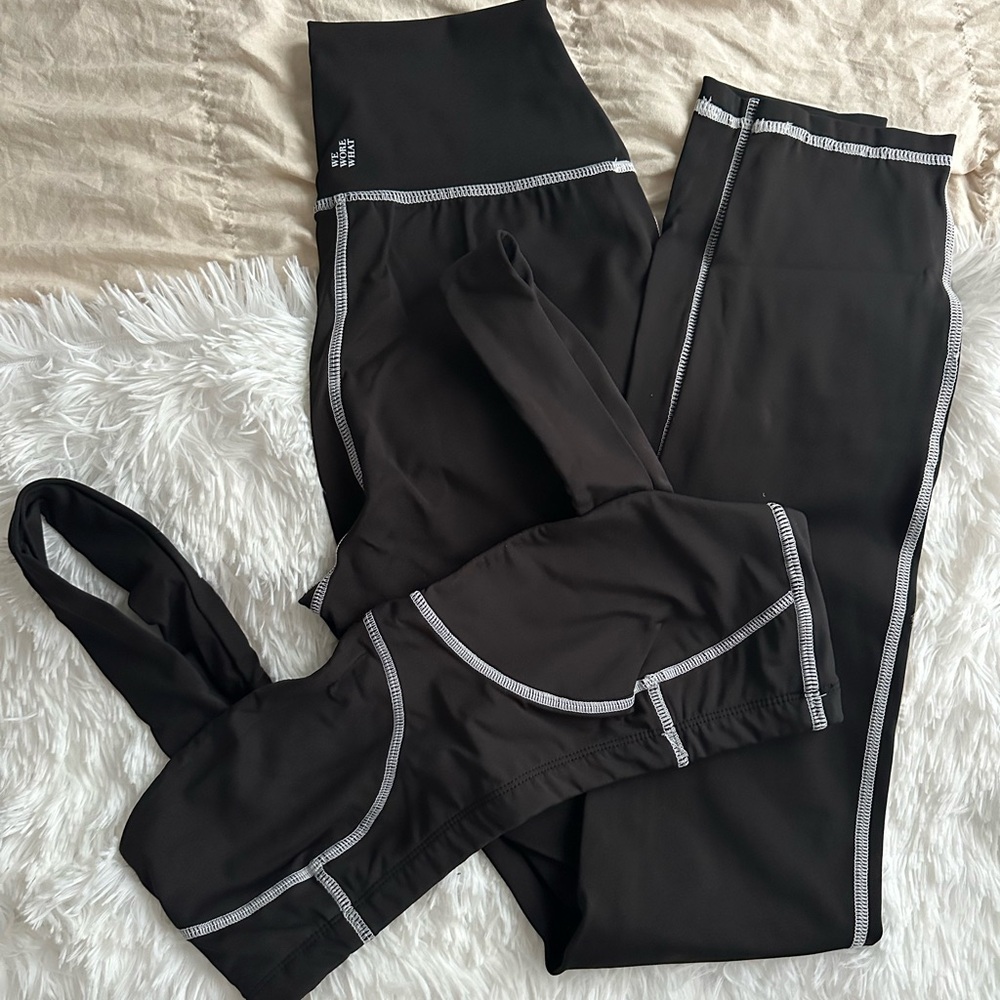 WeWoreWhat Black Set with White Accents